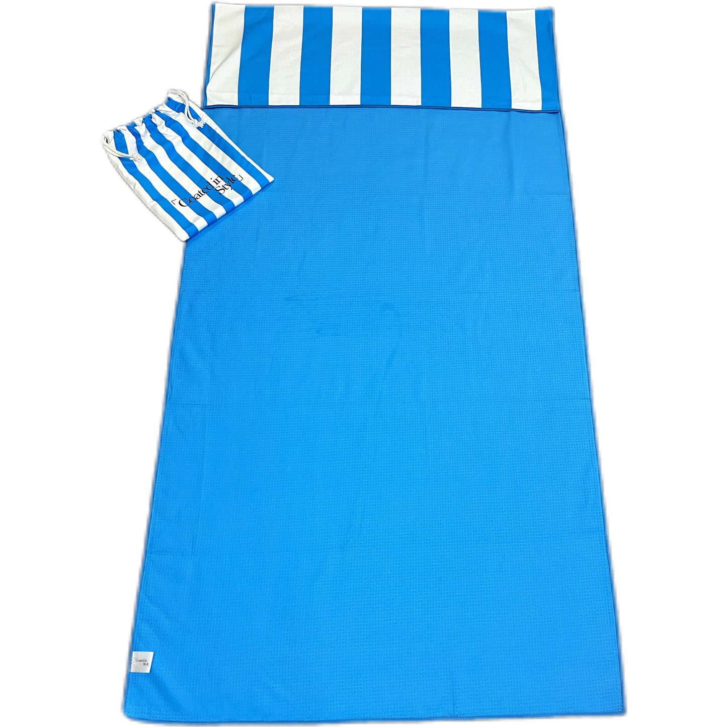 HOODED: BLUE STRIPE