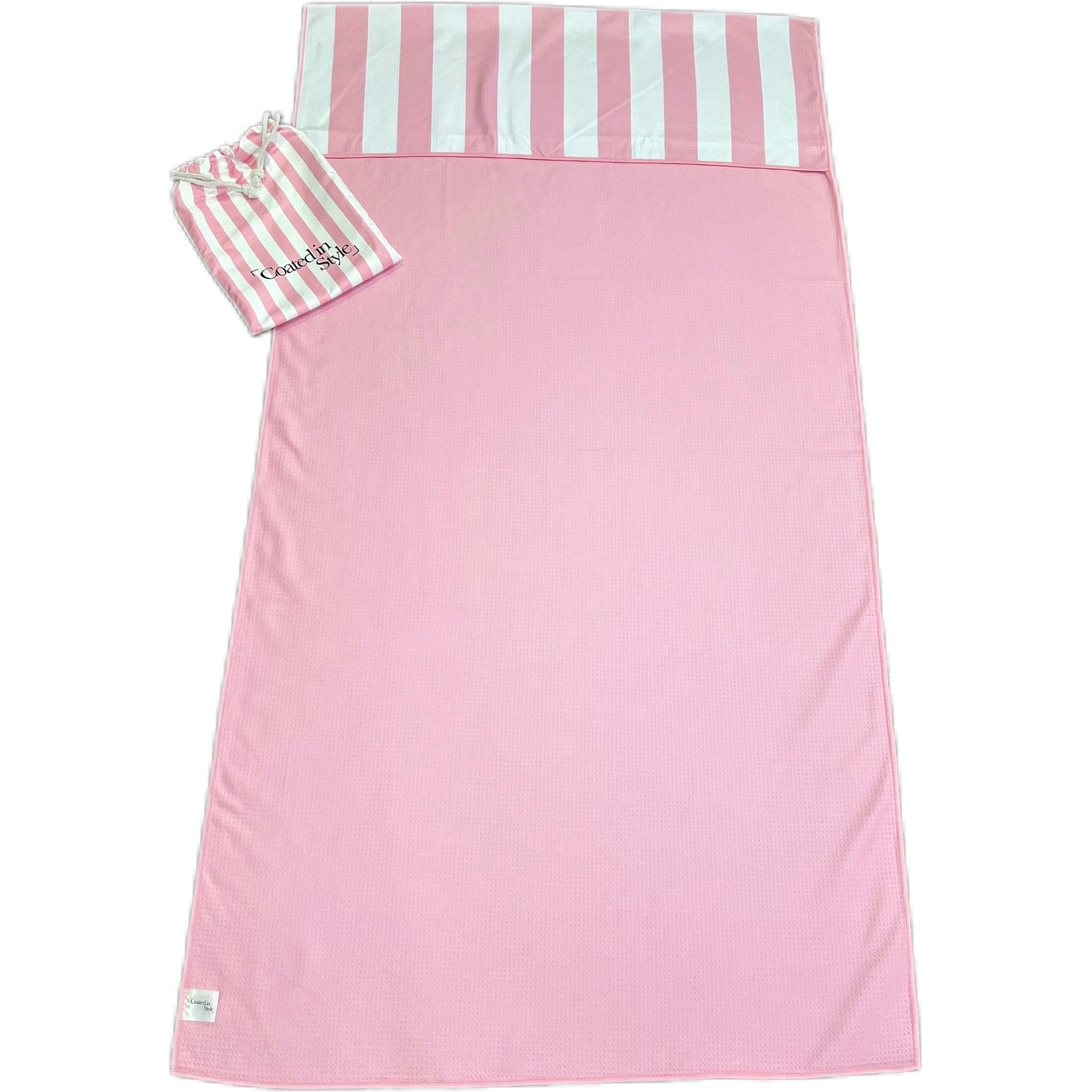 HOODED: PINK STRIPE