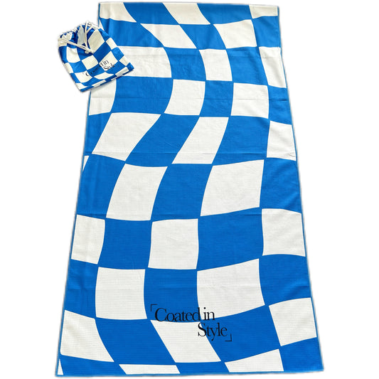 HOODED: CHECKERS BLUE